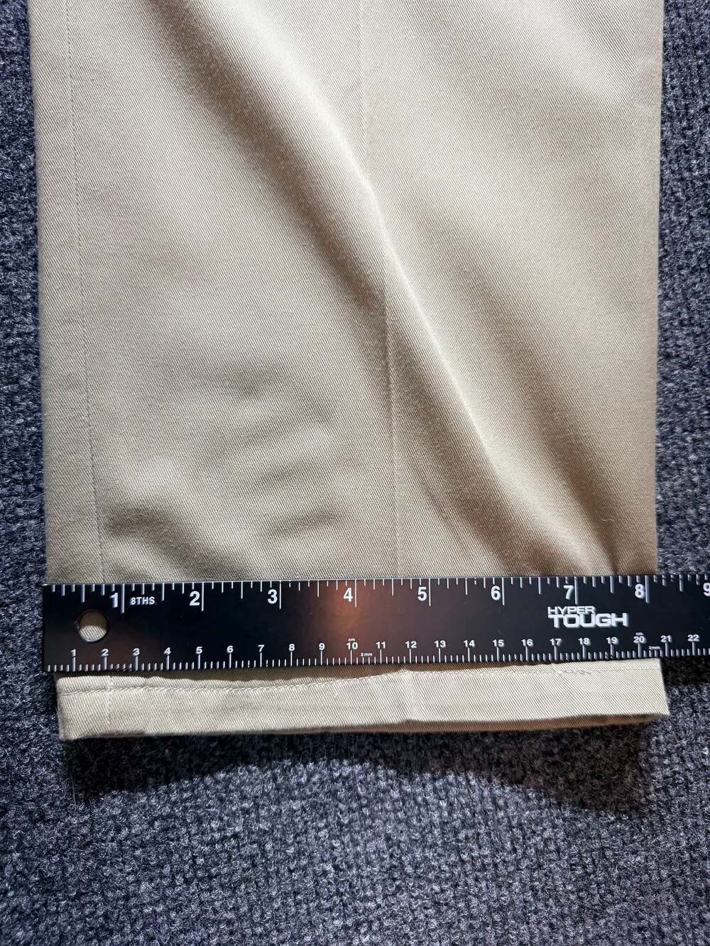 Princeton Club Beige Pleated Straight Fit Pants (Women) - Size 11/12 - Picture 7 of 8